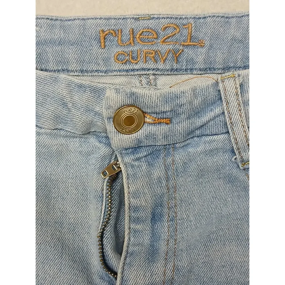 Rue21 (8) Curvy Rugged Super High Rise Ankle Jegging Jeans - Picture 10 of 11